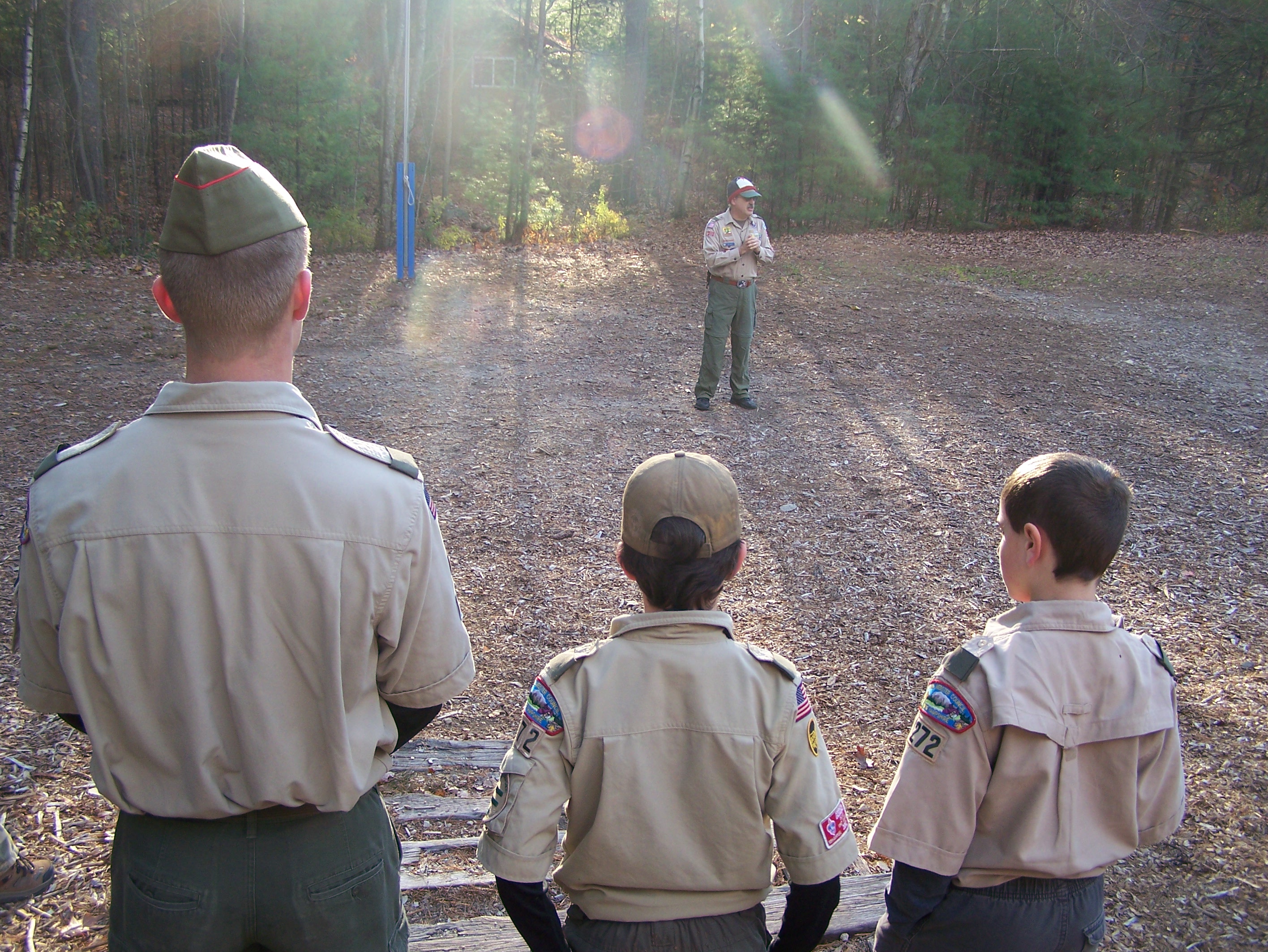 Older scouts mentor the younger scouts